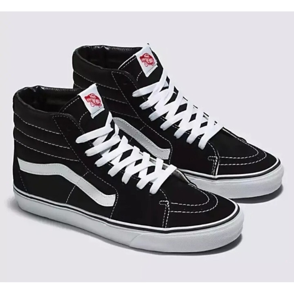 Vans SK8-HI SHOE Regular Black/White Men's US Size 9 Womens US Size 10.5 SB8